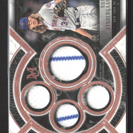 2018 Topps Museum Primary Pieces Noah Syndergaard #PPQR-NS Quad Patch /75