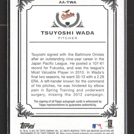 2013 Topps Museum Collection Tsuyoshi Wada #AA-TWA 4/5 Auto