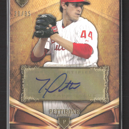 2013 Topps Supreme Jonathan Pettibone #SA-JPE 20/35 Auto
