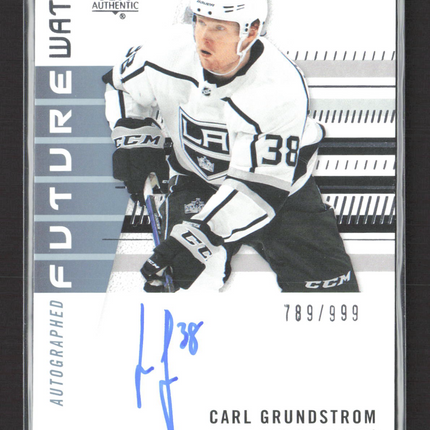 2020 Upper Deck SP Authentic Future Watch Carl Grundstrom #160 789/999 Auto