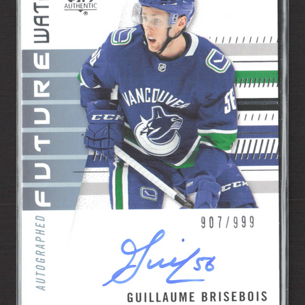 2020 Upper Deck SP Authentic Future Watch Guillaume Brisebois #151 907/999 Auto
