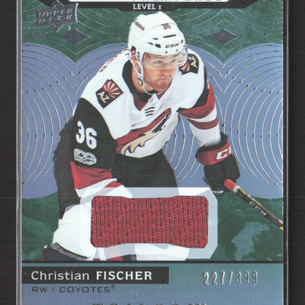 2018 UD Trilogy Rookie Premieres Christian Fischer #51 Level 227/399 Jersey