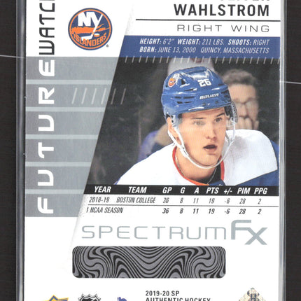 2020 Upper Deck SP Authentic Spectrum FX Oliver Wahlstrom #S-74 Level 2