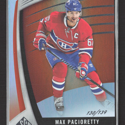 2018 Upper Deck SP Game Used Edition Max Pacioretty #42 130/139