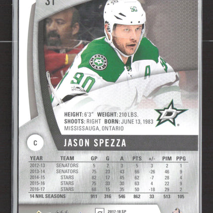 2018 Upper Deck SP Game Used Edition Jason Spezza #31 41/90