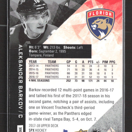 2017 Upper Deck SPx Hockey Aleksander Barkov #ET86E /299