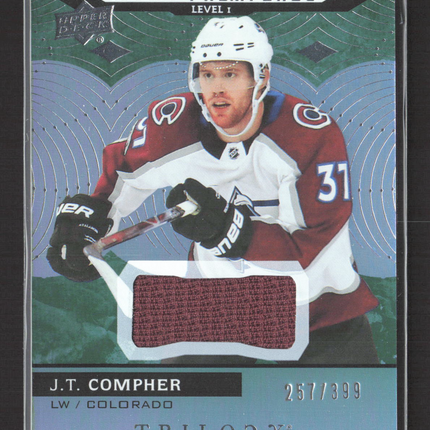 2018 Upper Deck Trilogy Rookie Premieres J.T. Compher #59 Jersey Patch 257/399