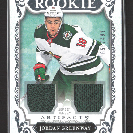 2018 Upper Deck Artifacts Jordan Greenway #168 056/499 Jersey
