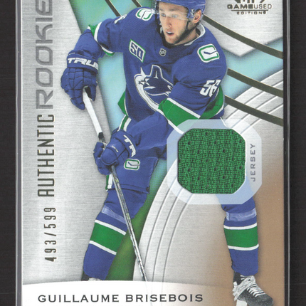 2020 Upper Deck SP Game Used Edition Guillaume Brisebois #102 493/599 Jersey