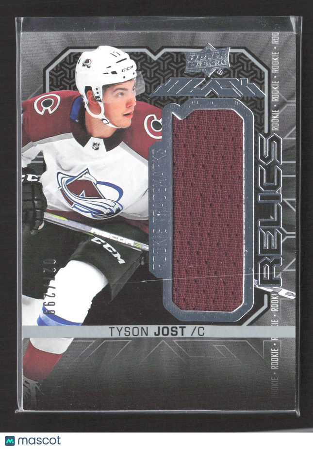 2017 Upper Deck Black Rookie Trademarks Relics Tyson Jost #RT-TJ 027/299 Jersey