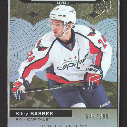 2018 Upper Deck Trilogy Rookie Premieres Riley Barber #62 547/999
