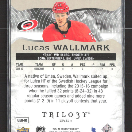2018 Upper Deck Trilogy Rookie Premieres Lucas Wallmark #63 Level 901/999