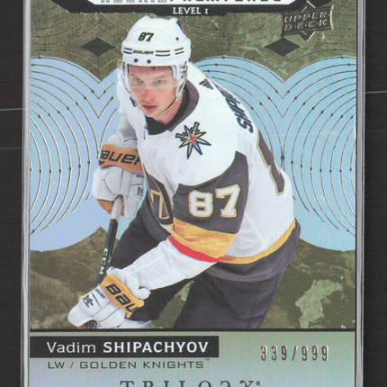 2018 Upper Deck Trilogy Rookie Premieres Vadim Shipachyov #75 Level 339/999