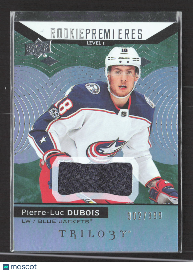 2018 Upper Deck Trilogy Rookie Premieres Pierre-Luc Dubois #79 Jersey 302/399