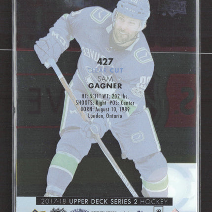 2017 Upper Deck Series 2 Sam Gagner #427 Clear Cut