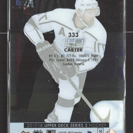 2018 Upper Deck Series 2 Clear Cut Jeff Carter #333