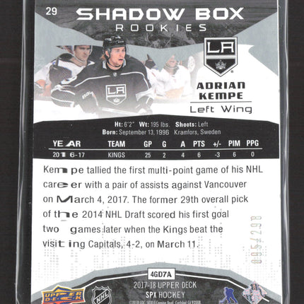 2017 Upper Deck SPx Shadow Box Rookies Adrian Kempe #29 /298