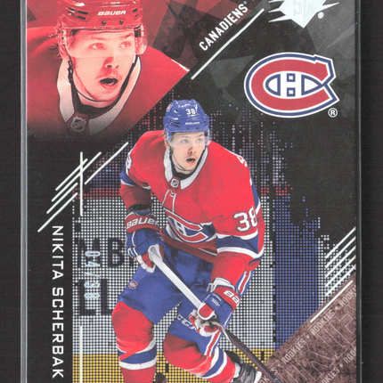 2018 Upper Deck SPx Hockey Nikita Scherbak #VN49T /38