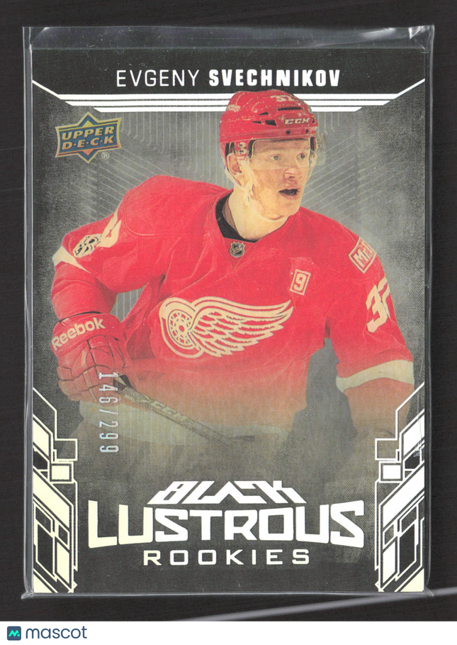 2018 Upper Deck Black Lustrous Rookies Evgeny Svechnikov #LR-ES 146/299