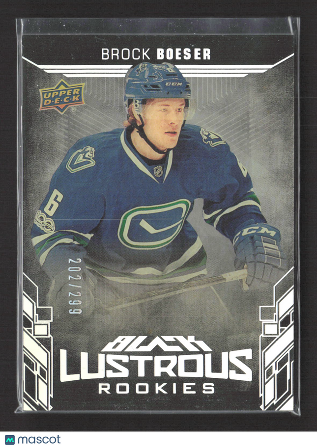 2018 Upper Deck Black Lustrous Rookies Brock Boeser #LR-BB 202/299