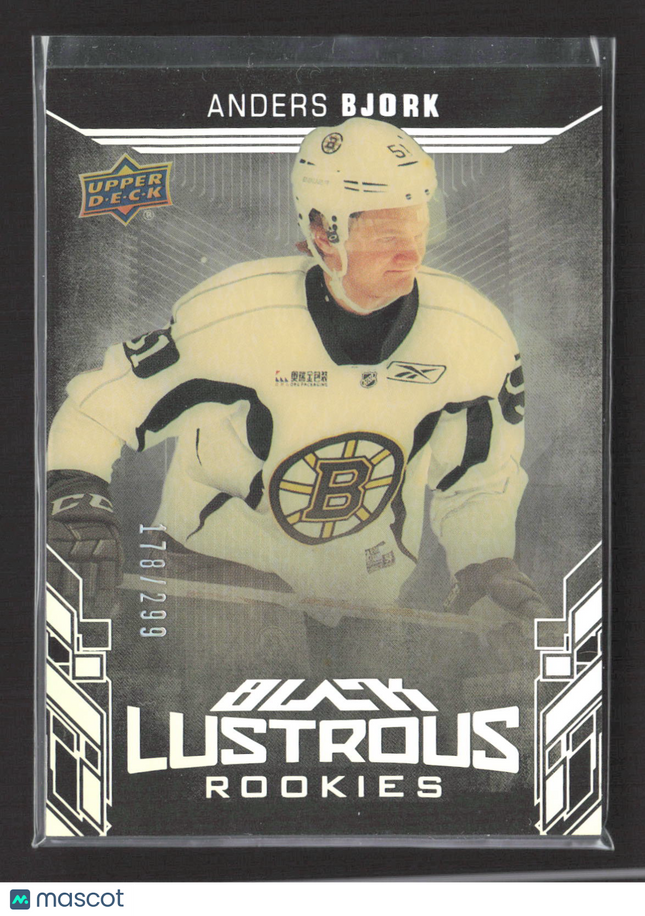 2018 Upper Deck Black Lustrous Rookies Anders Bjork #LR-AB 178/299
