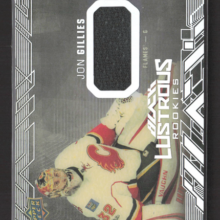 2018 Upper Deck Black Lustrous Rookies Jon Gillies #LR-JG Jersey Patch