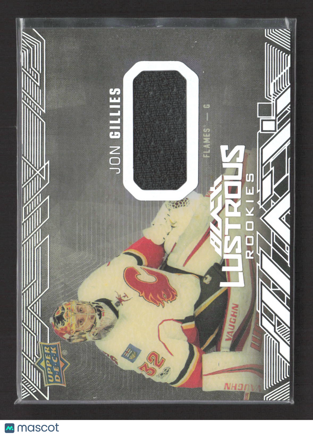 2018 Upper Deck Black Lustrous Rookies Jon Gillies #LR-JG Jersey Patch