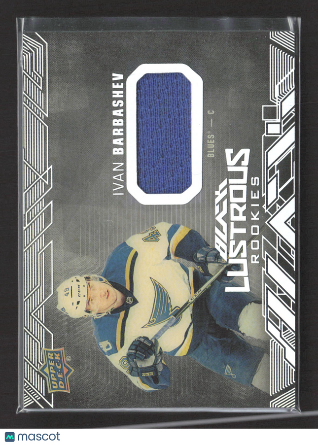 2018 Upper Deck Black Lustrous Rookies Ivan Barbashev #LR-IB Jersey Patch
