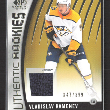 2018 Upper Deck SP Game Used Authentic Rookies Vladislav Kamenev #98 /399 Jersey