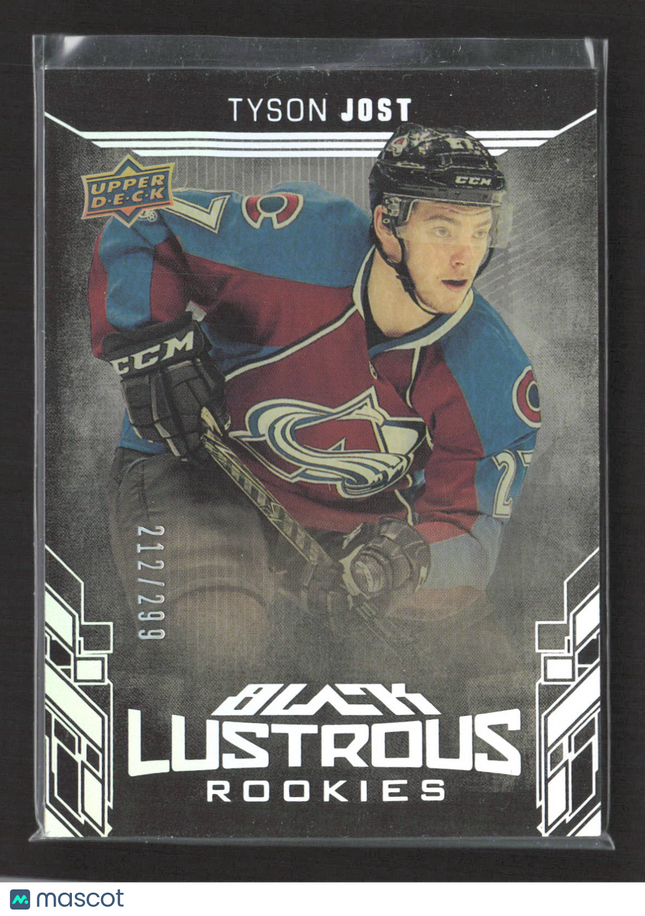 2018 Upper Deck Black Lustrous Rookies Tyson Jost #LR-TJ 212/299
