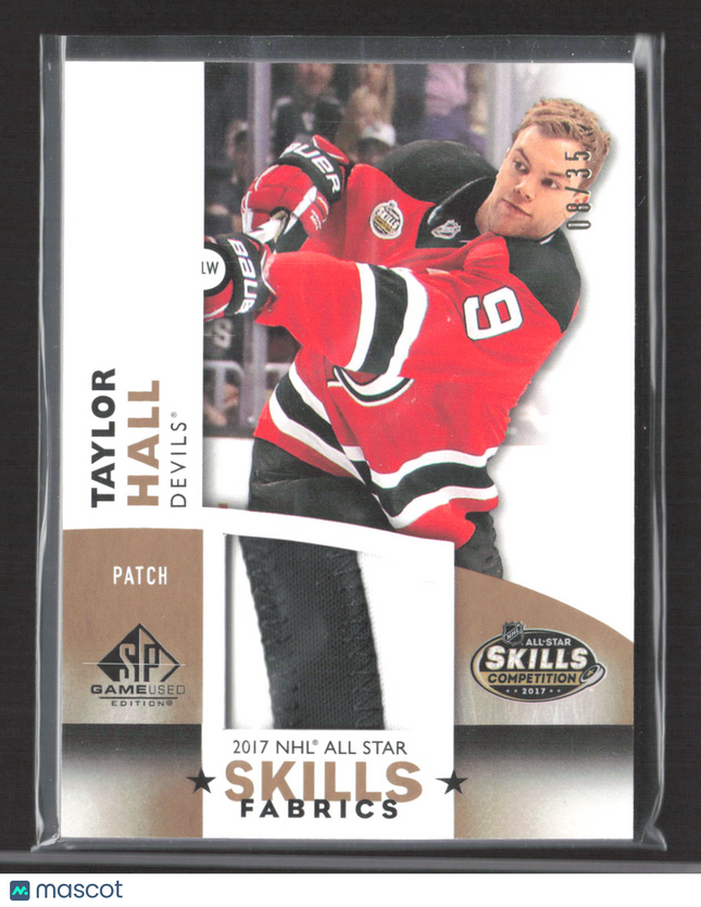 2017 Upper Deck SP Game Used Skills Fabrics Taylor Hall #AS-TH 08/35 Patch