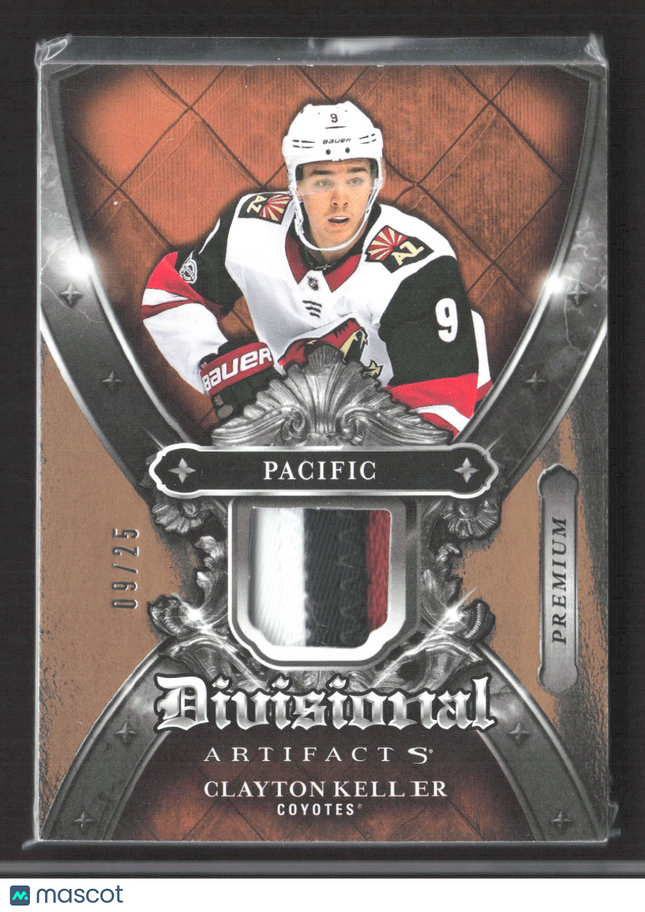 2018 UD Divisional Artifacts Clayton Keller #DA-CK Premium Pacific 09/25 Patch