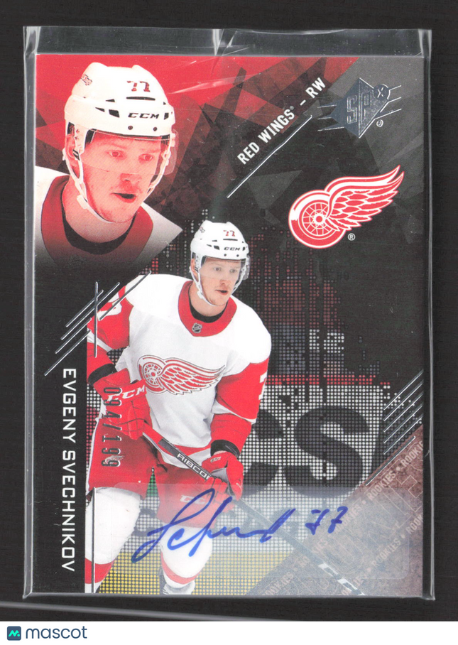 2018 Upper Deck SPx Hockey Evgeny Svechnikov #R-ES 094/199 Auto
