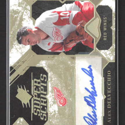 2018 Upper Deck SPx Super Scripts Alex Delvecchio #SS-AD Auto