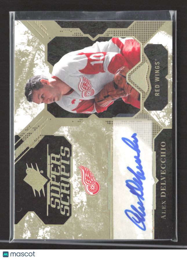 2018 Upper Deck SPx Super Scripts Alex Delvecchio #SS-AD Auto