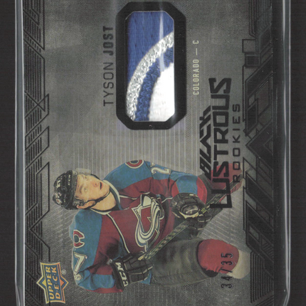 2018 Upper Deck Black Lustrous Rookies Tyson Jost #LR-TJ 34/35 Patch