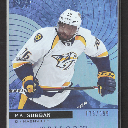 2018 Upper Deck Trilogy P.K. Subban #33 /999