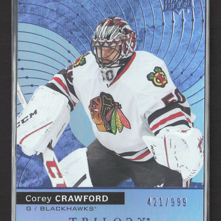 2017 Upper Deck Trilogy Corey Crawford #46 /999