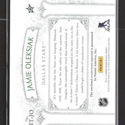 2014 Panini Crown Royale Heirs to the Throne Jamie Oleksiak #HT-JO Jersey