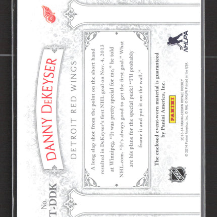 2014 Panini Crown Royale Heirs to the Throne Danny DeKeyser #HT-DDK RC Jersey