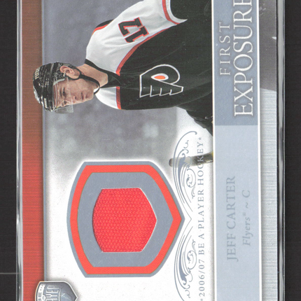 2006 Upper Deck Be A Player First Exposures Jeff Carter #FE-JC Jersey