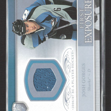 2006 Upper Deck Be A Player First Exposures Josh Gorges #FE-JG Jersey Patch