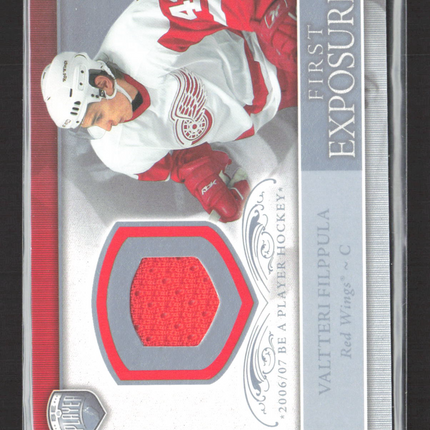 2006 Upper Deck Be A Player First Exposures Valtteri Filppula #FE-VF Jersey