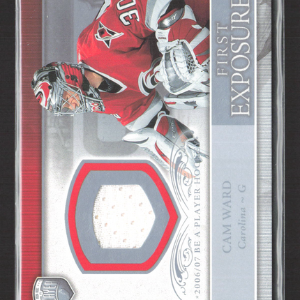 2006 Upper Deck Be A Player Portraits First Exposures Cam Ward #FE-CW Jersey