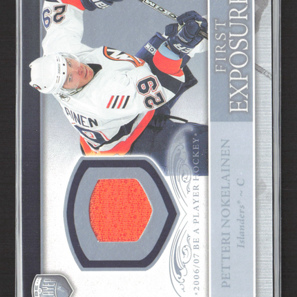 2006 UD Be A Player Hockey First Exposures Petteri Nokelainen #FE-PN Jersey