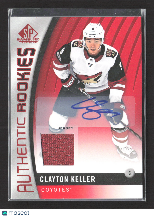 2018 Upper Deck SP Game Used Authentic Rookies Clayton Keller #100 Jersey Auto