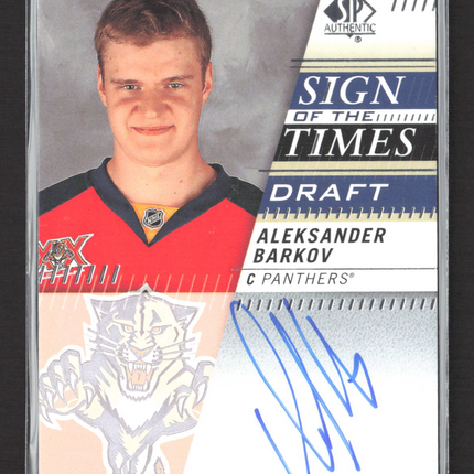 2020 UD SP Authentic Sign of the Times Draft Aleksander Barkov #SOTTD-AB Auto