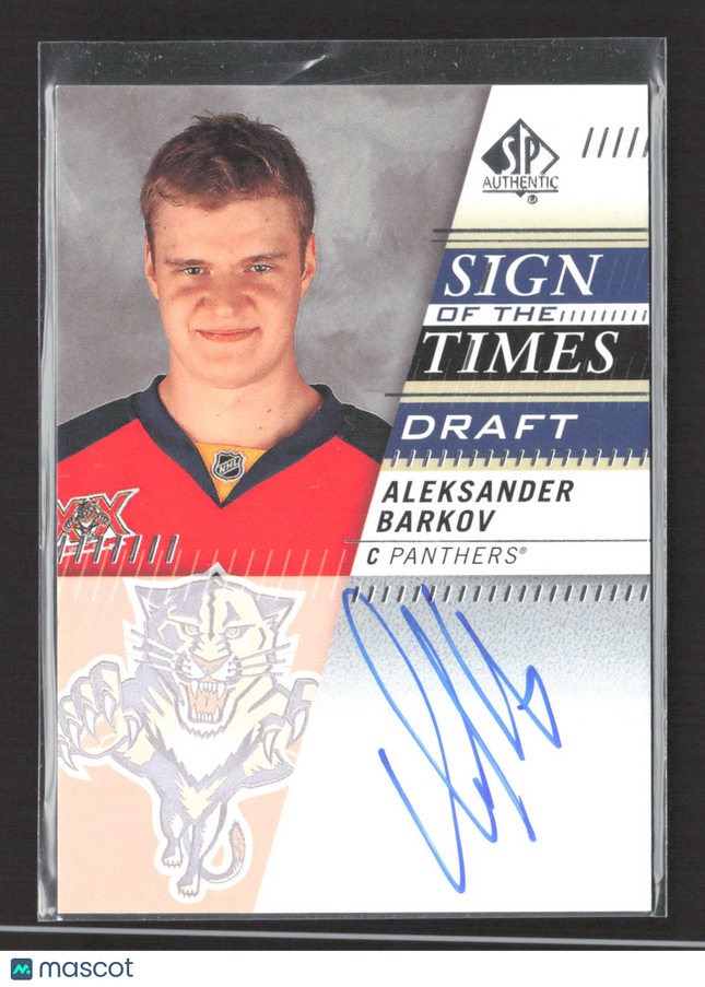 2020 UD SP Authentic Sign of the Times Draft Aleksander Barkov #SOTTD-AB Auto