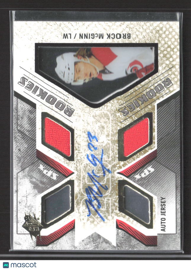 2014 Upper Deck SPx Brock McGinn #165 138/499 Auto Jersey