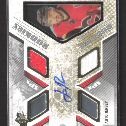 2014 Upper Deck SPx Emile Poirier #163 Auto Jersey 041/499